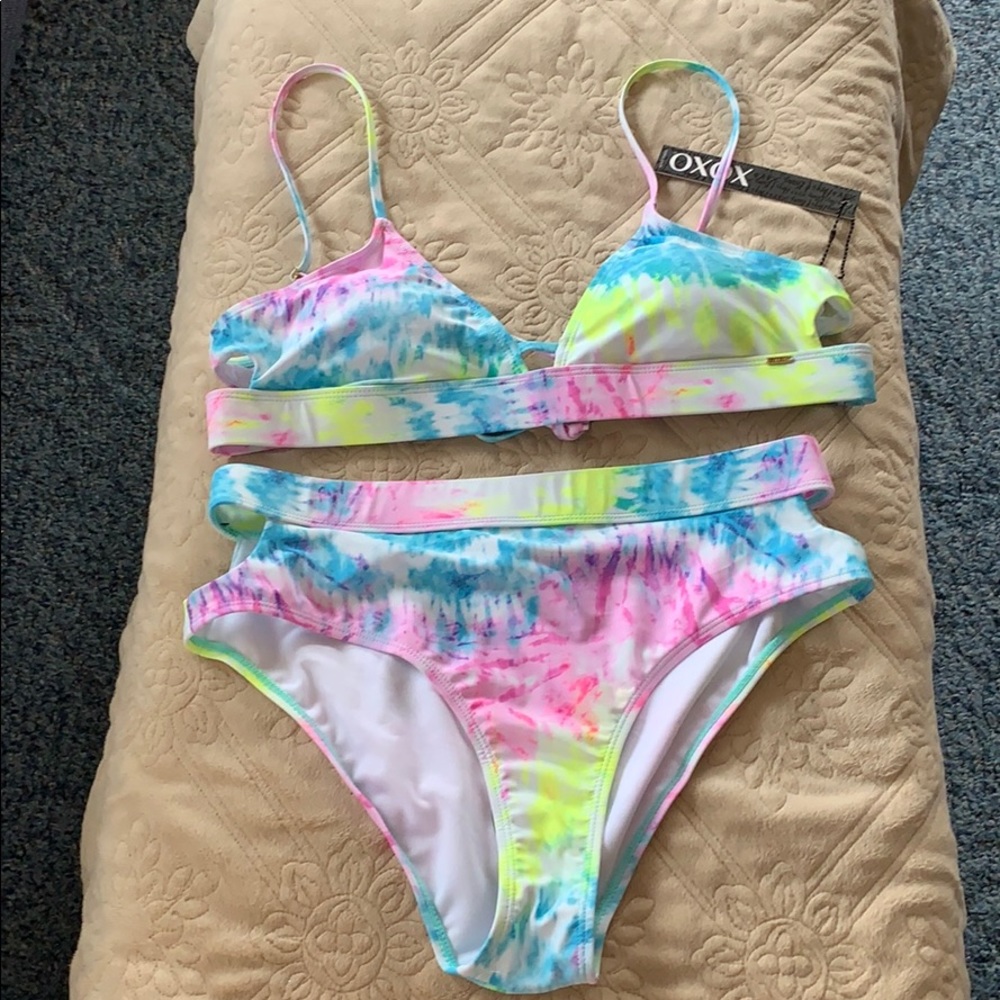 Tie dye 2 piece swimsuit